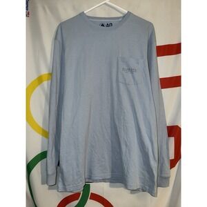 NWT Alabama Outdoors T Shirt Mens Large Blue Long Sleeve Pima Cotton